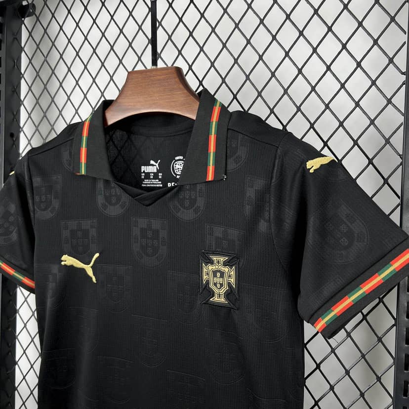 Dziecięcy zestaw Portugalii edycja specjalna 2026 czarny--4