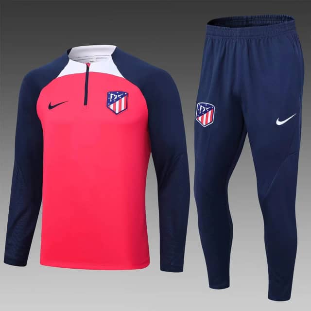 Dres treningowy Atlético Madryt z krótkim zamkiem 2023/24 czerwony