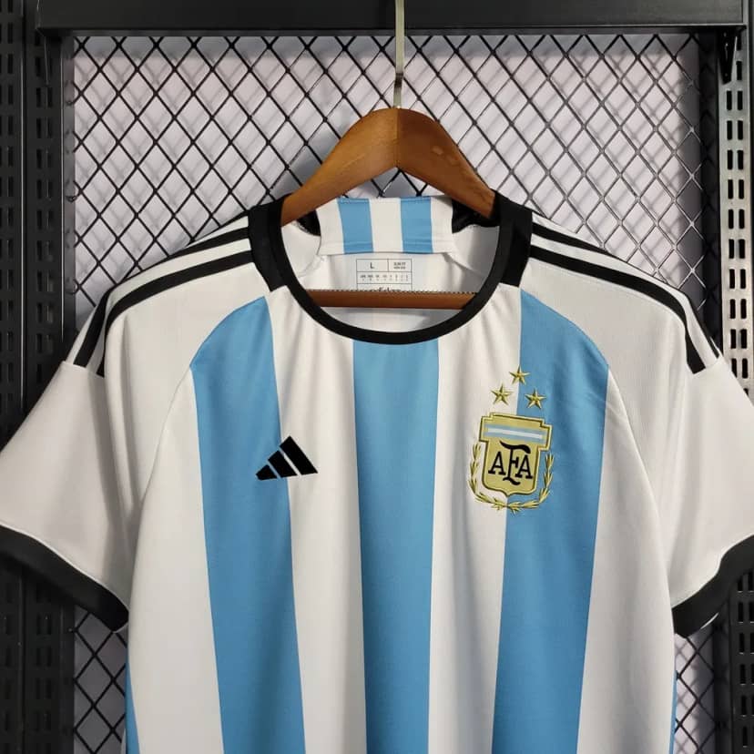 Camisola Argentina Principal 2022 Mundial FIFA--5