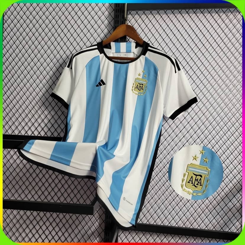 Camisola Argentina Principal 2022 Mundial FIFA--2