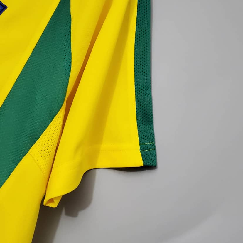 Camiseta Retro Brasil Primera Equipación 2002--7