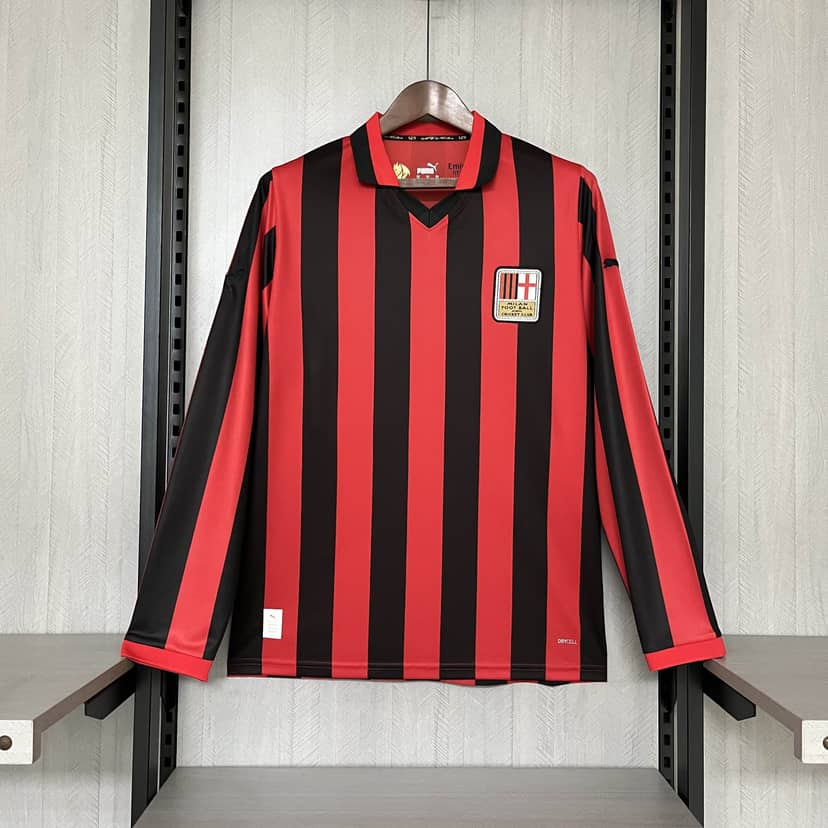 Maglia AC Milan Edizione 125° Anniversario 2024/25 Maniche Lunghe