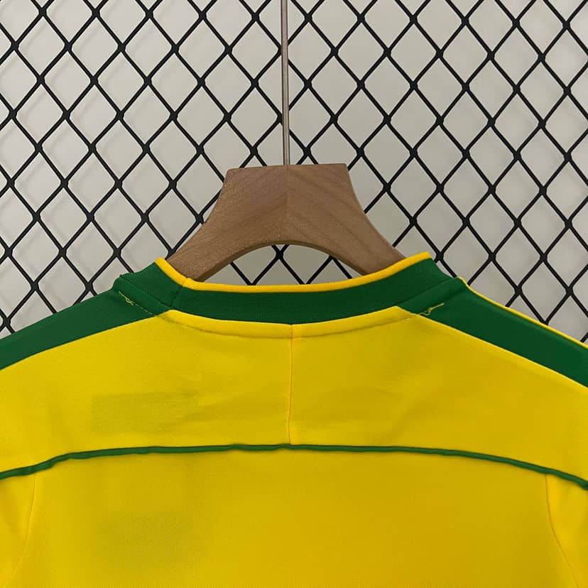 Camiseta Retro Brasil Primera Equipación 1998 Niño--3