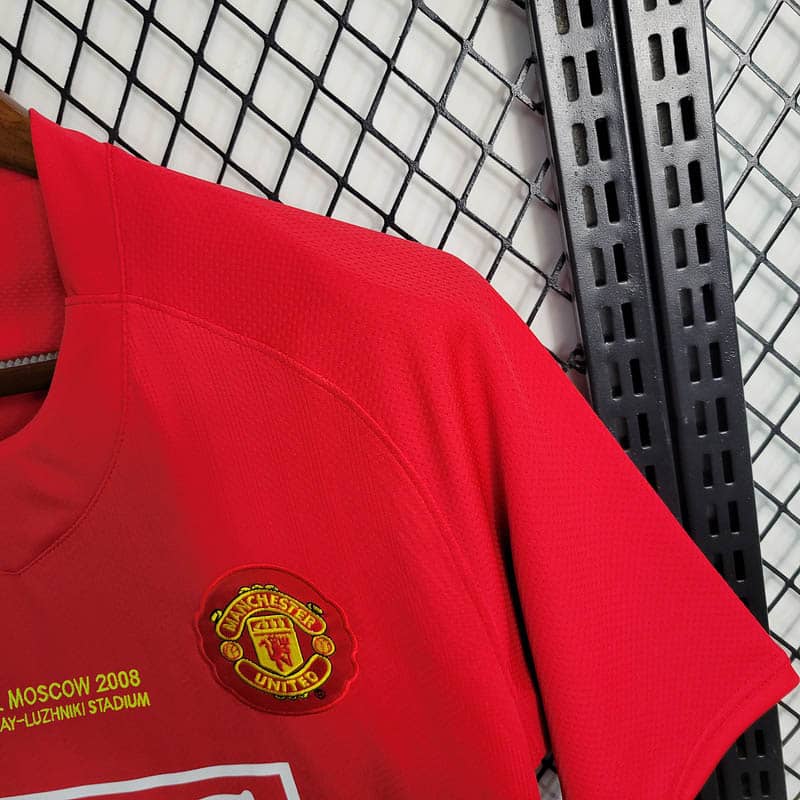 Maglia Retro Manchester United Home Edizione Champions League 2007/08--7