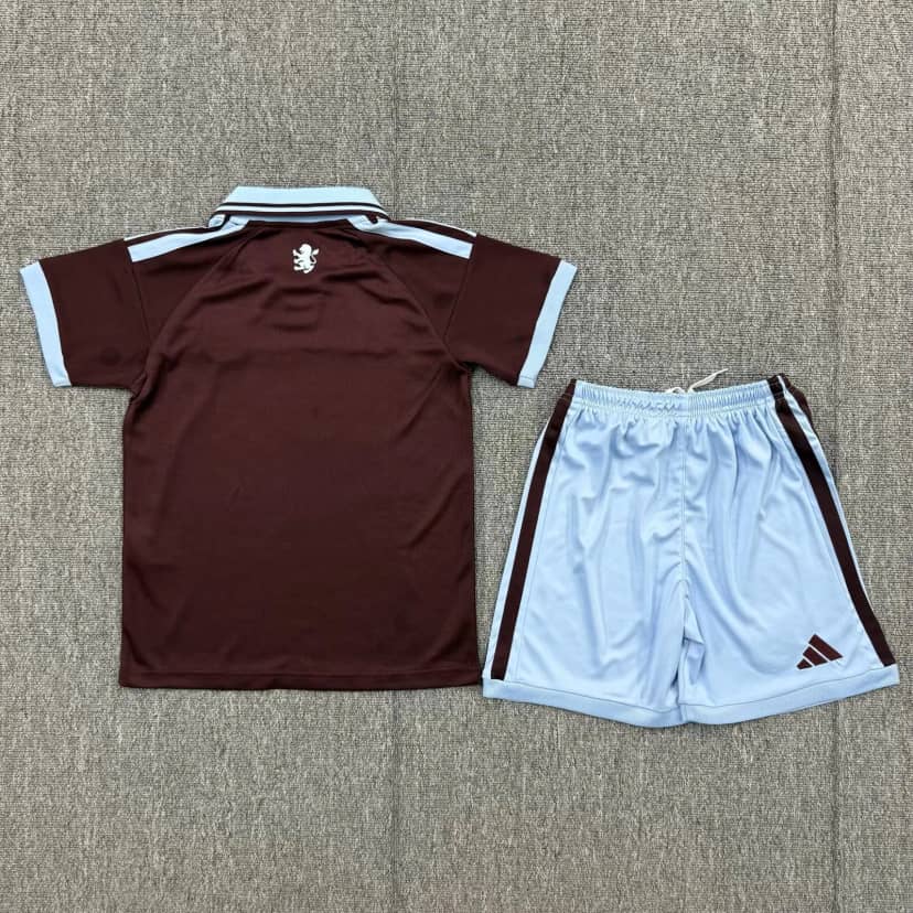 Conjunto Aston Villa Principal 2026/27 Criança--1