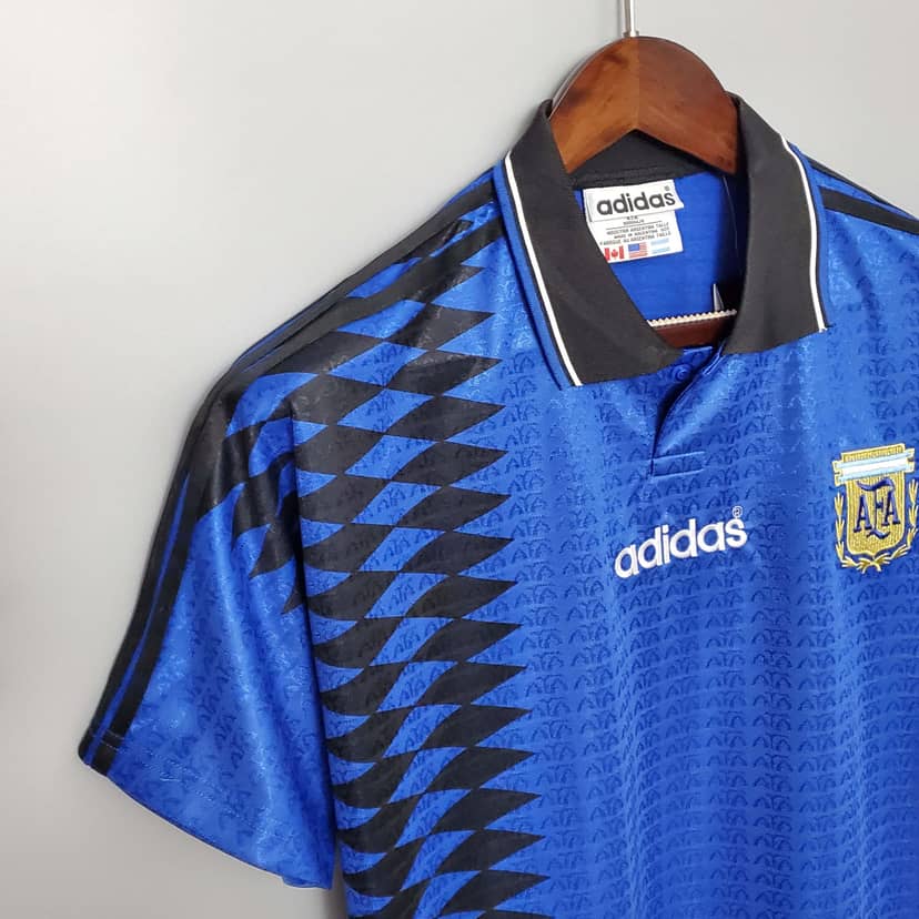 1994 Retro Argentina National Team Away Jersey--4