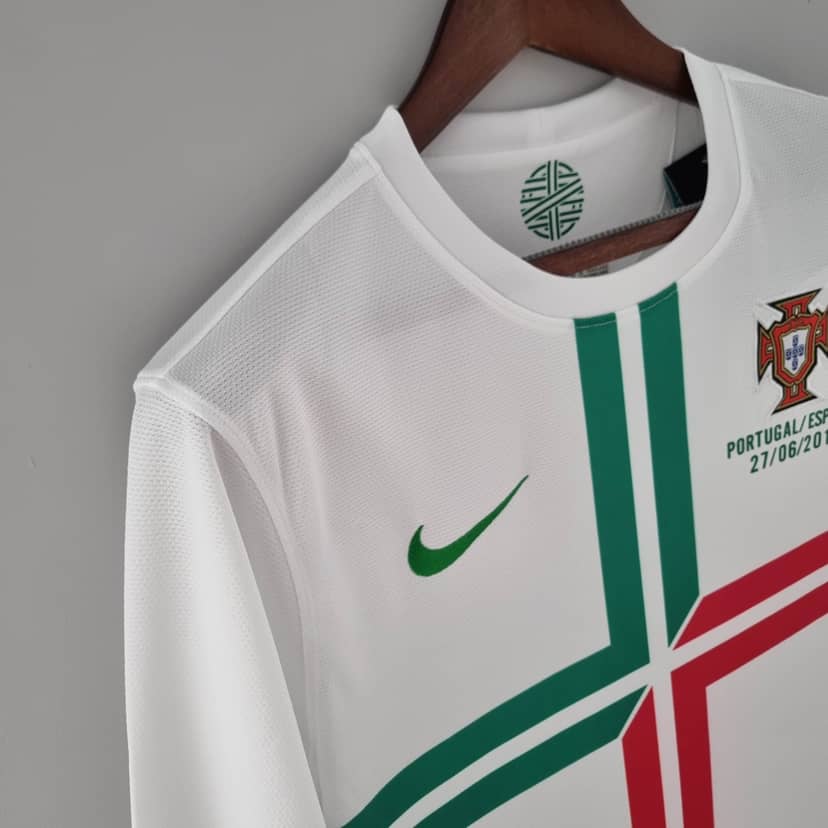 Koszulka Retro Portugalii wyjazdowa 2012 z długim rękawem--5