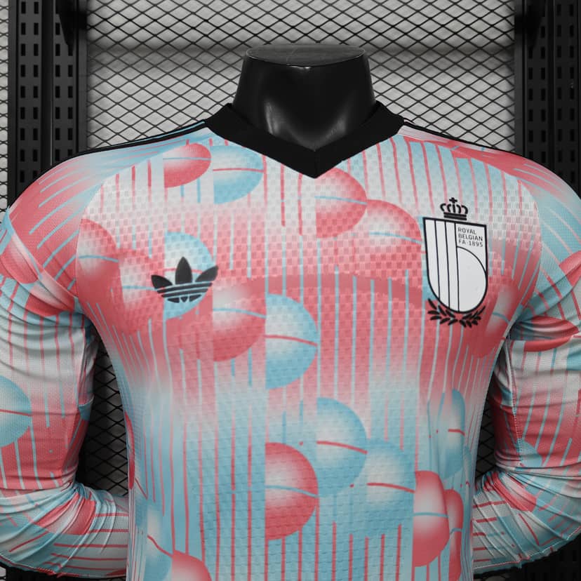 Camiseta Bélgica Segunda Equipación 2026 Versión Jugador Long--2