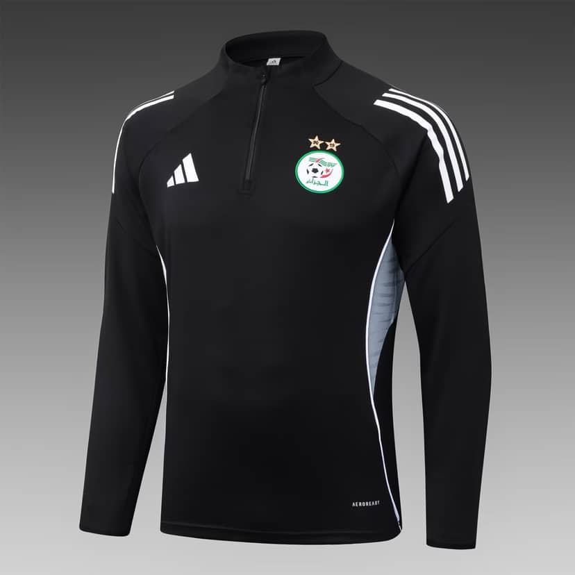 Survêtement Training Algérie Demi-Zip 2025 Noir--2
