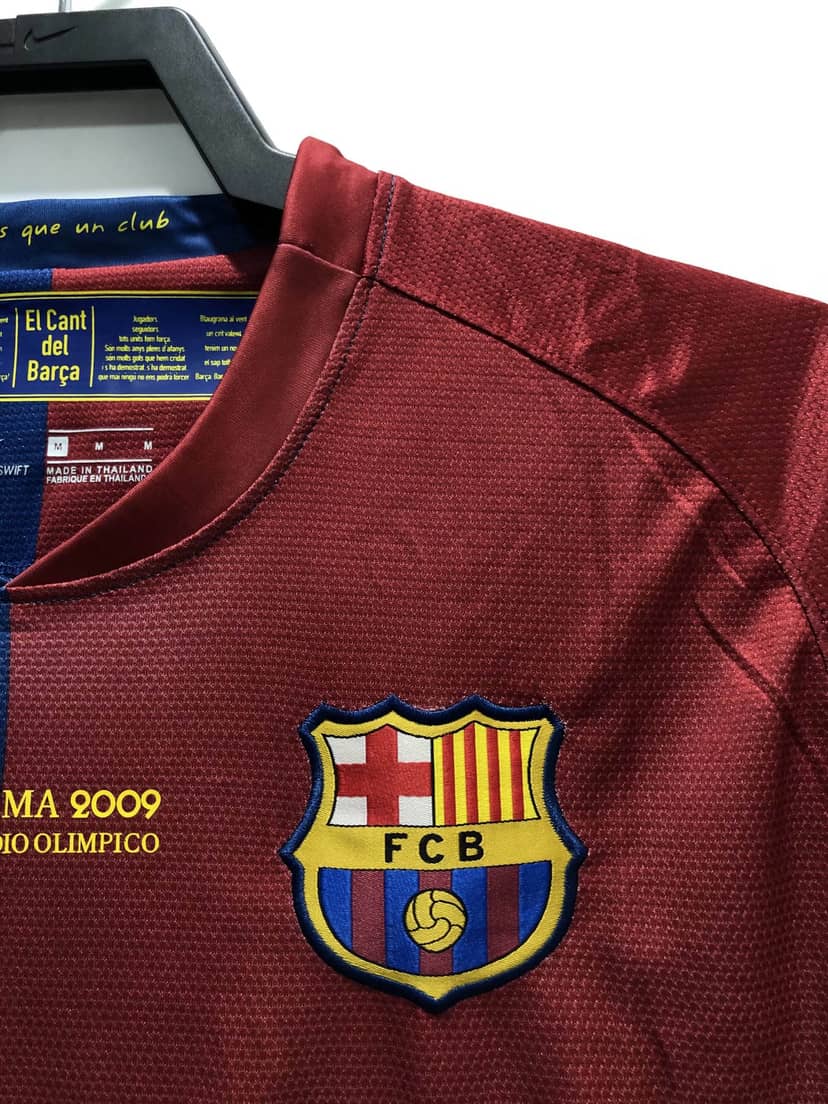 2008/2009 Retro Barcelona Shirt Home Champions League--3