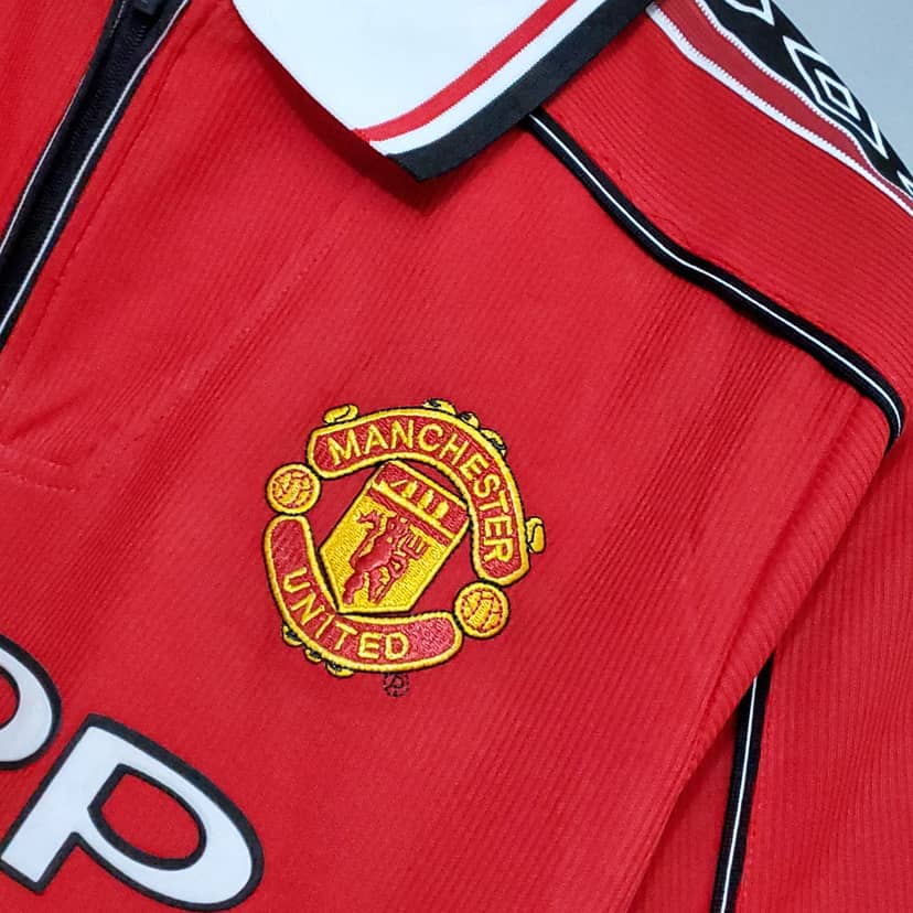 1998/1999 Retro Manchester United Home Shirt--4