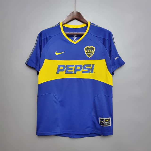 Camiseta Retro Boca Juniors Primera Equipación 2003/04