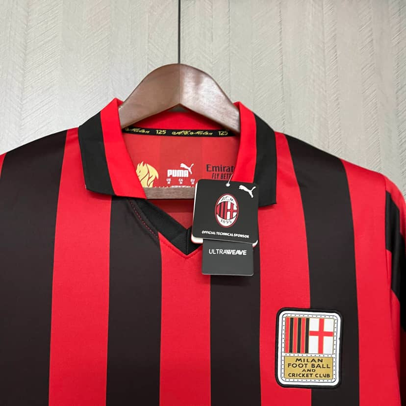 Maglia AC Milan Edizione 125° Anniversario 2024/25 Maniche Lunghe--4