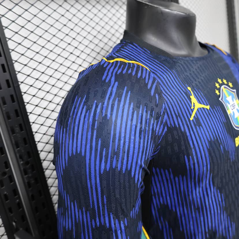 2026 Player Version Long Sleeve Brazil Away Shirt--5