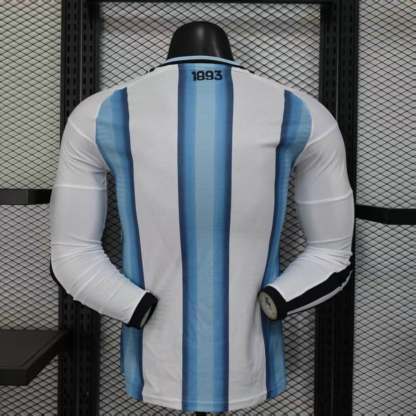 Camisola Argentina Principal 2026 Versão Jogador Manga Longa--1