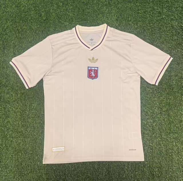 Koszulka Olympique Lyon edycja na 75-lecie 2024/25 złamana biel