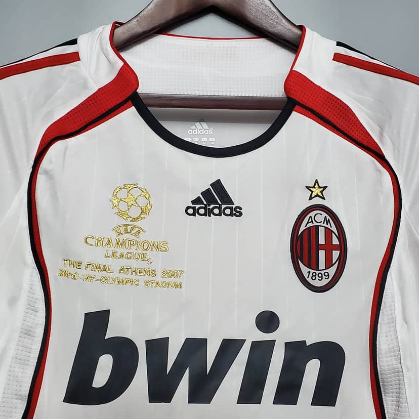 Koszulka Retro AC Milan wyjazdowa 2006/07 z długim rękawem--2