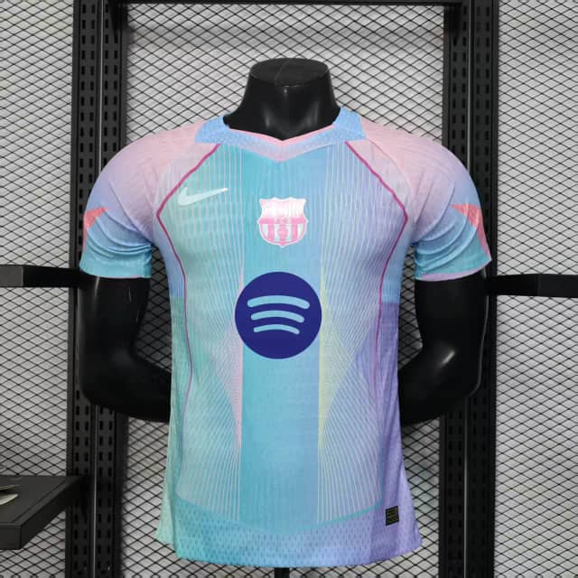 2025/2026 Player Version Barcelona Concept Pink Blue Gradient Shirt