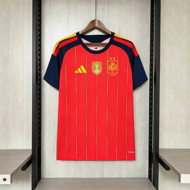 Camiseta España Primera Equipación 2026 Campeona Dos Estrellas