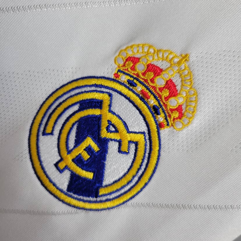 Camisola Retro Real Madrid Principal 2017/18 Manga Longa--4