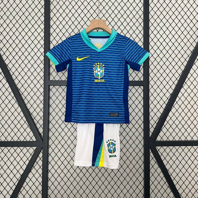 Camiseta Brasil Segunda Equipación 2024 Niño