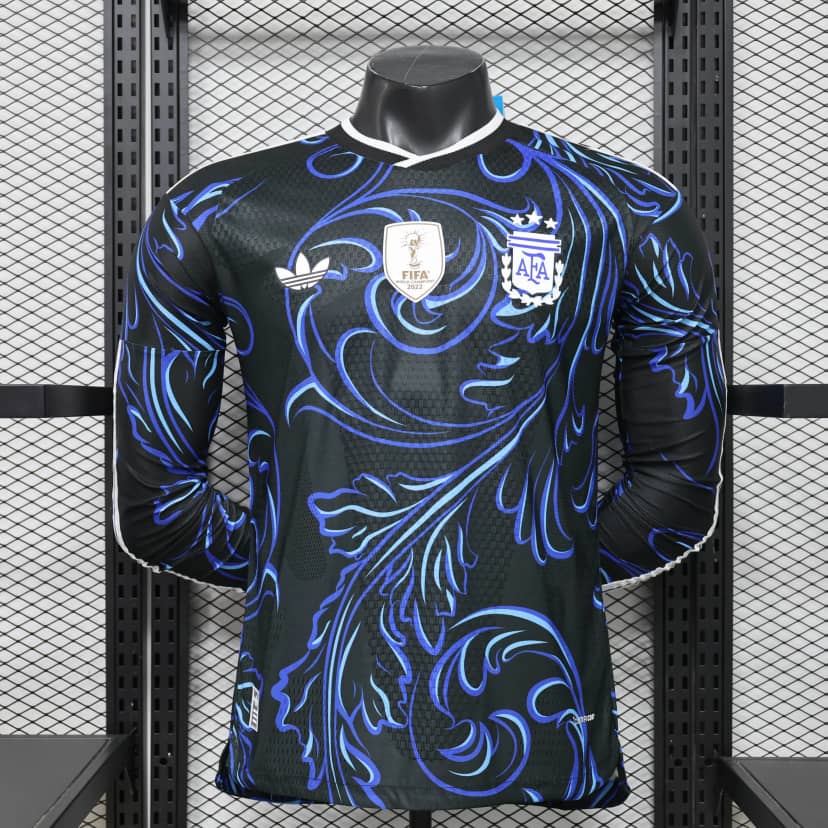 Camisola Argentina Alternativa 2026 Versão Jogador Manga Longa