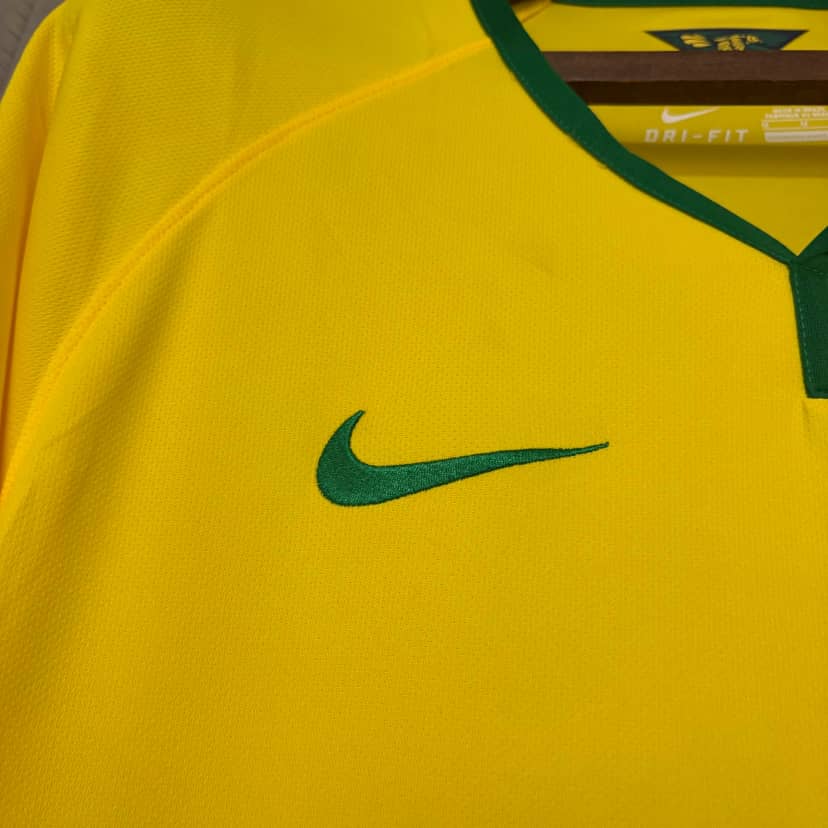 Koszulka Retro Brazylii domowa 2014--4