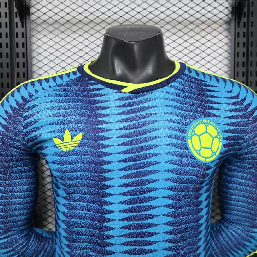 Maglia Colombia Away 2026 Player Version Maniche Lunghe--2