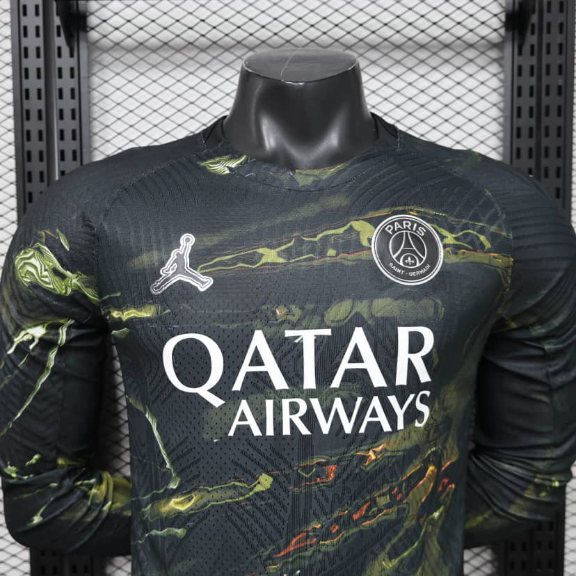Camiseta PSG Edición Noche 2025/26 Versión Jugador Manga Larga--2