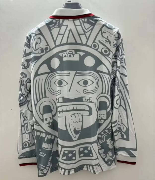 Maillot Retro Mexique Extérieur 1998 Manches Longues--1