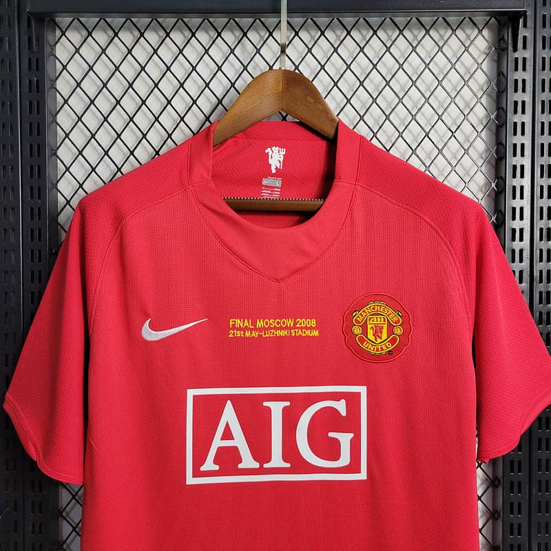 Maglia Retro Manchester United Home Edizione Champions League 2007/08--3