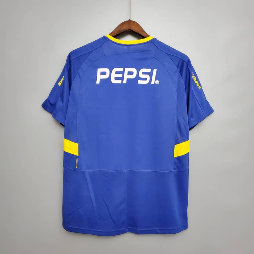 Camiseta Retro Boca Juniors Primera Equipación 2003/04--1