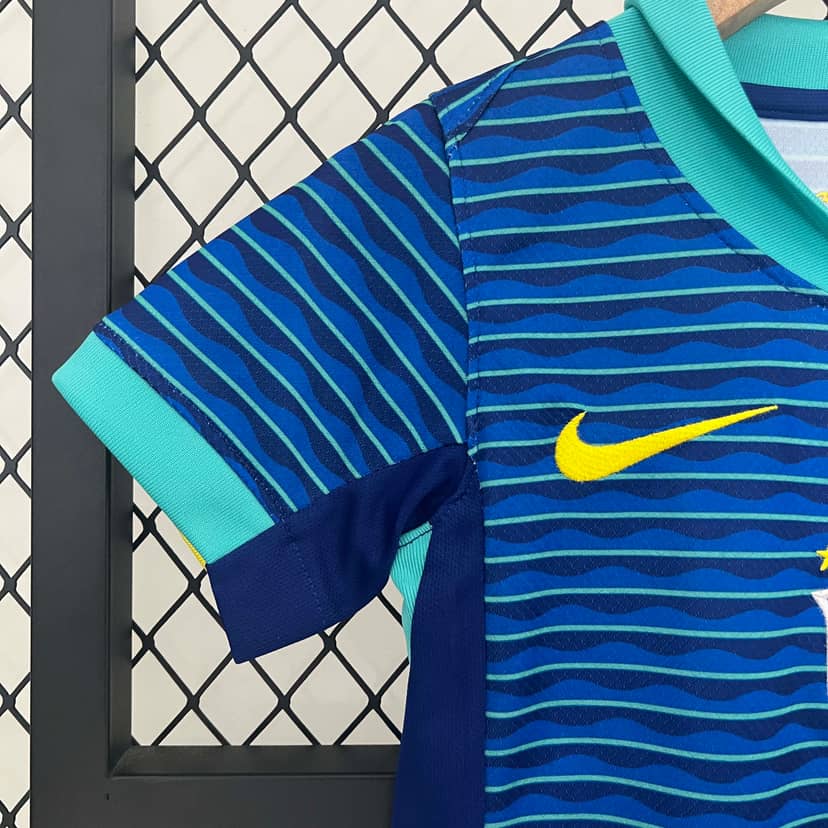 Camiseta Brasil Segunda Equipación 2024 Niño--4