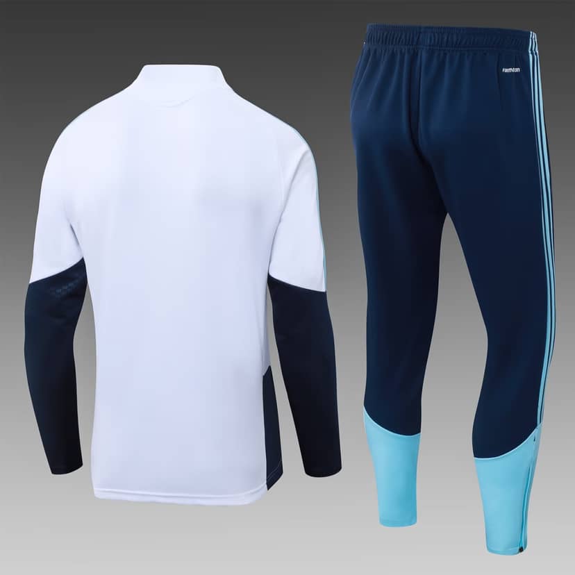 Tuta Allenamento Argentina Mezza Zip 2026 Bianca--1