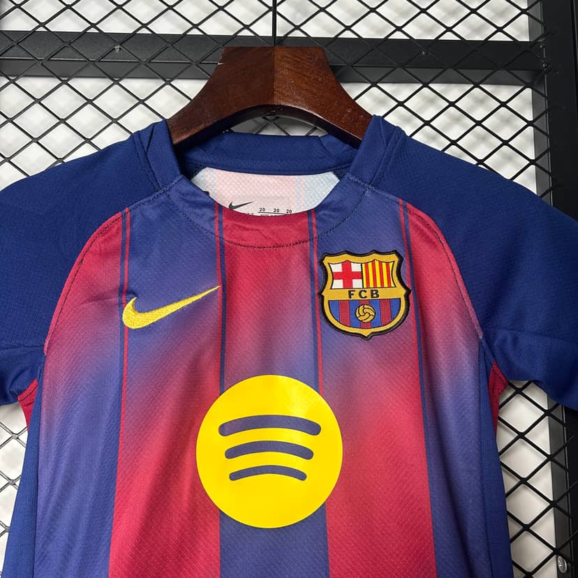 2025/2026 Barcelona Home Shirt Kids Size--2