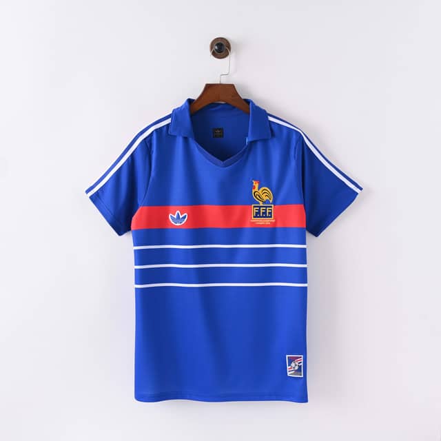 Koszulka Retro Francji domowa 1984