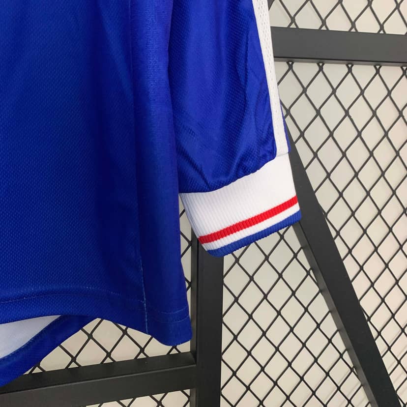 Camiseta Retro Francia Primera Equipación 1998 Manga Larga--7