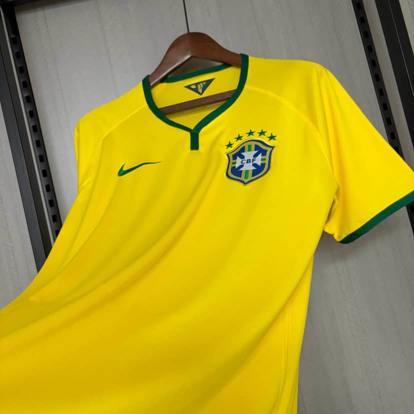 Koszulka Retro Brazylii domowa 2014--7