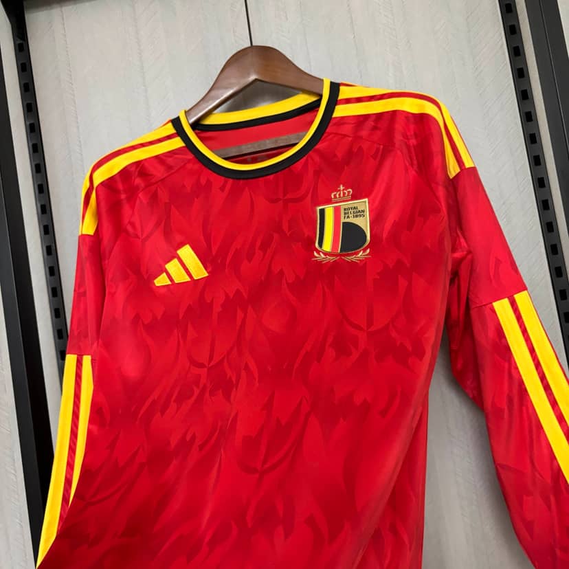 Maillot Belgique Domicile 2026 Manches Longues--7
