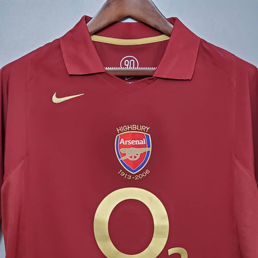 Maillot Retro Arsenal Domicile 2005/06--2
