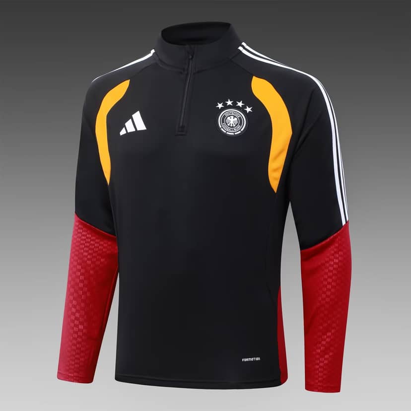 Survêtement Training Allemagne Demi-Zip 2026 Noir--2