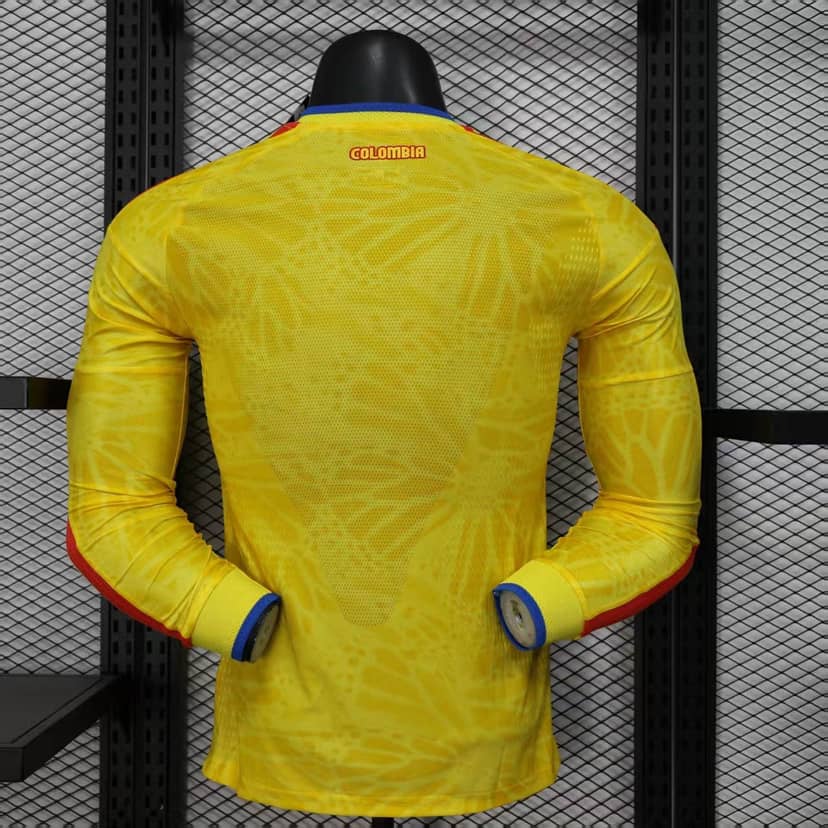 Camiseta Colombia Primera Equipación 2026 Versión Jugador Manga Larga--1