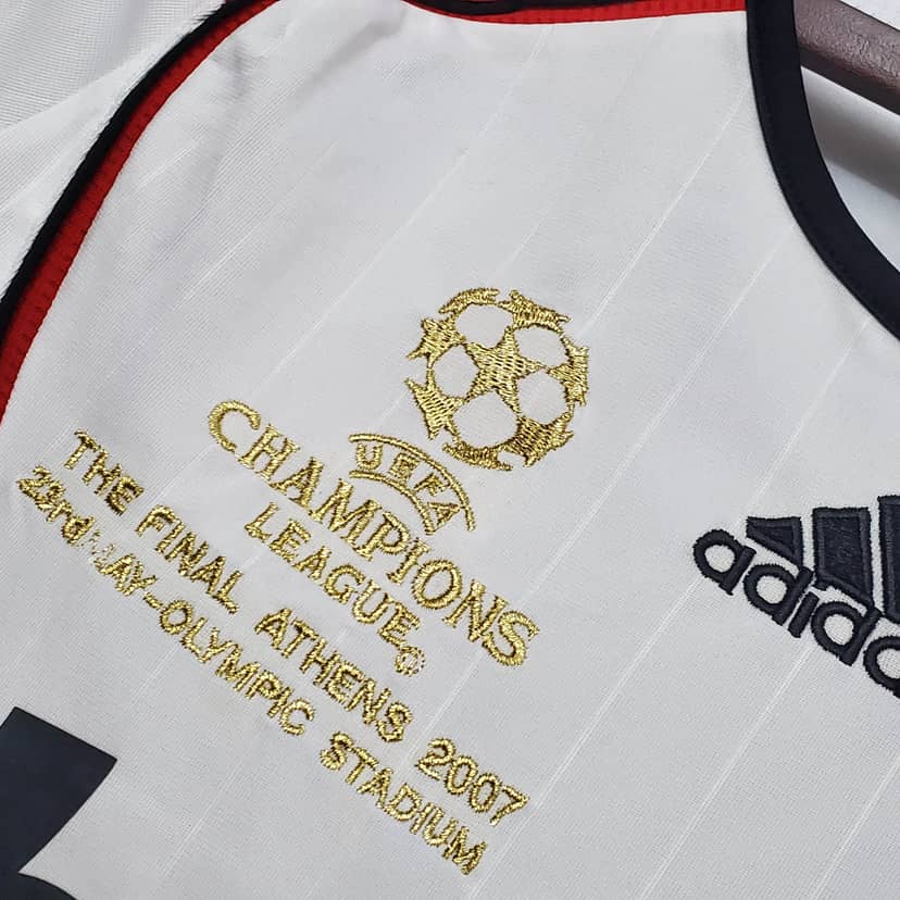 Koszulka Retro AC Milan wyjazdowa 2006/07 z długim rękawem--3