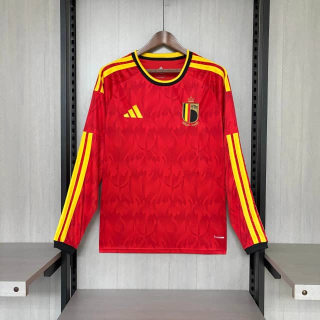 Camiseta Bélgica Primera Equipación 2026 Manga Larga