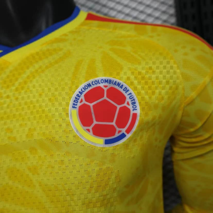 Camiseta Colombia Primera Equipación 2026 Versión Jugador Manga Larga--5
