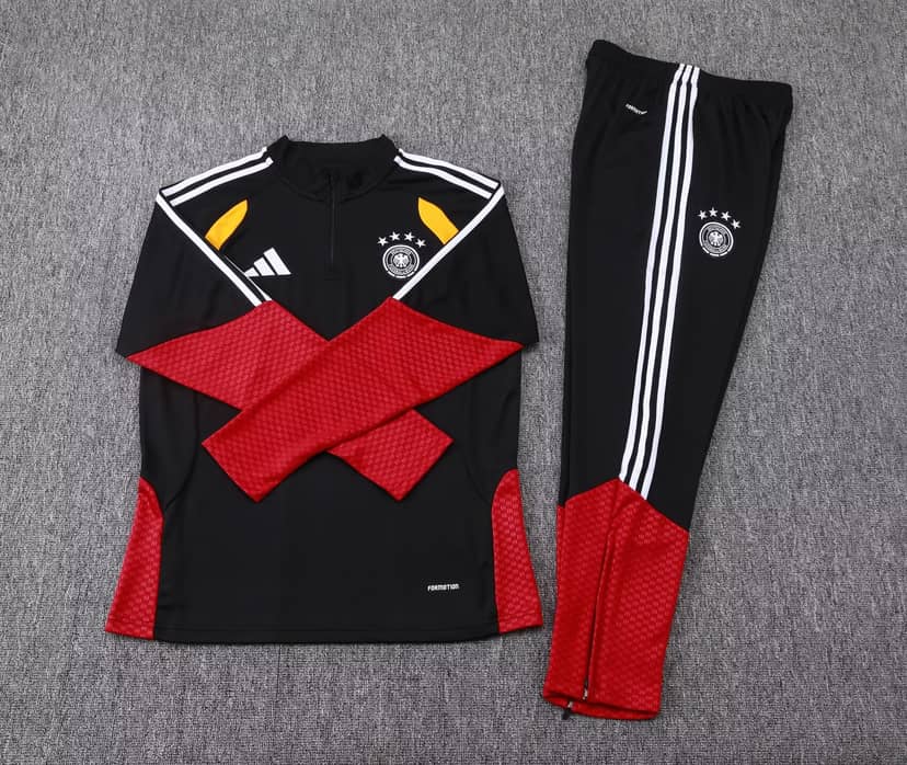 Survêtement Training Allemagne Demi-Zip 2026 Noir--6