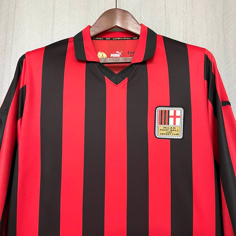 Maglia AC Milan Edizione 125° Anniversario 2024/25 Maniche Lunghe--2
