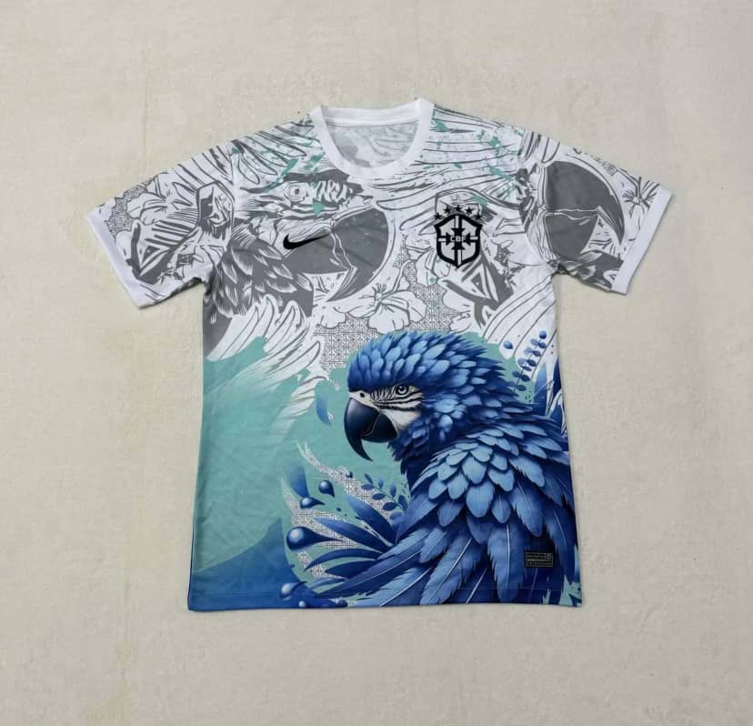 Camiseta Brasil Edición Especial 2025 Blanca y Azul