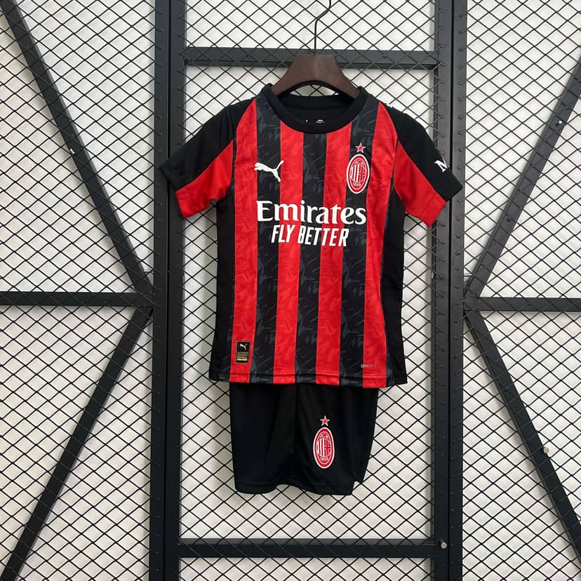 Maillot Kit Enfant AC Milan Domicile 2025/26