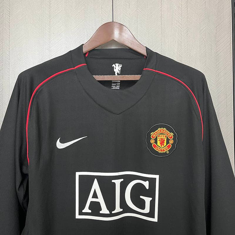 Maglia Retro Manchester United Third 2007/08 Maniche Lunghe--2